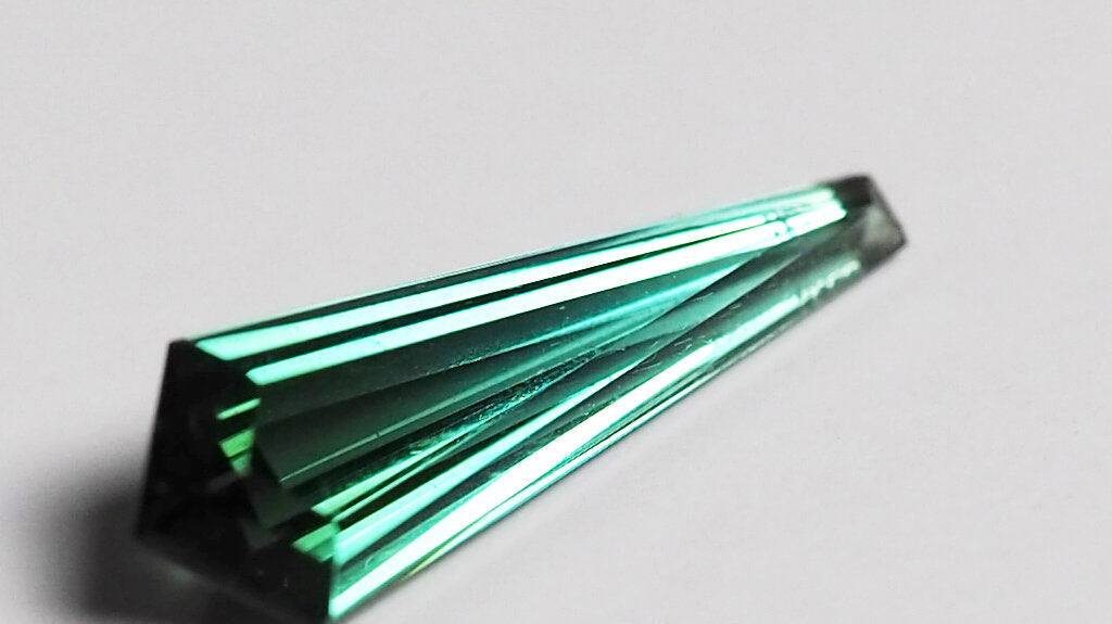 Blue Green Shield Cut Tourmaline From Namibia
