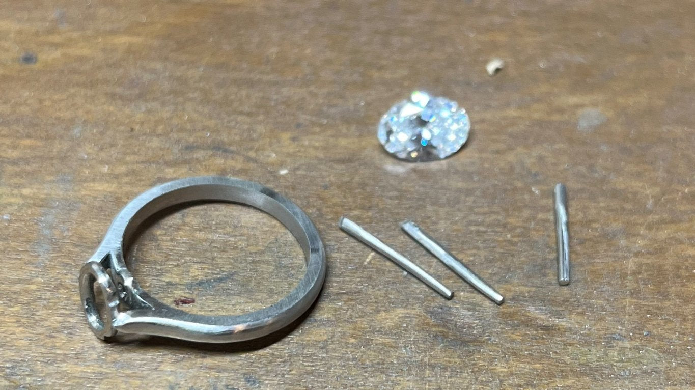 Making a 1.5ct Oval Diamond Engagement Ring