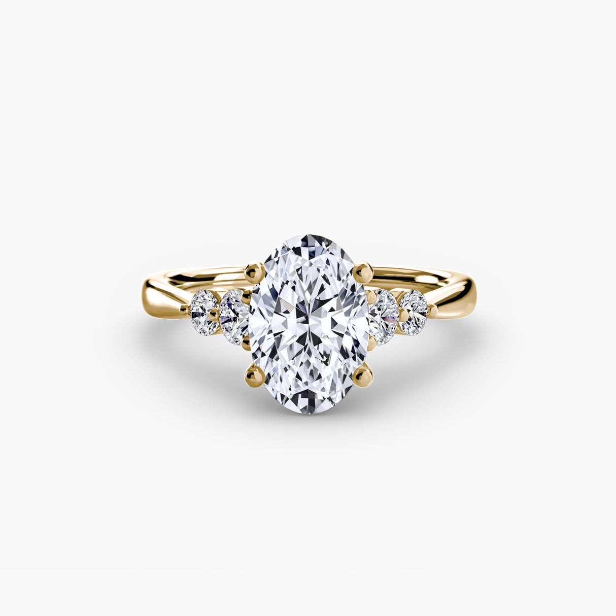 Solitaire with Shoulder Accents 2