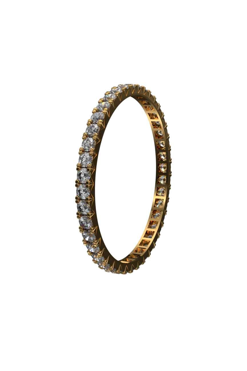 0.60ct fishtail Fairtrade gold eternity ring