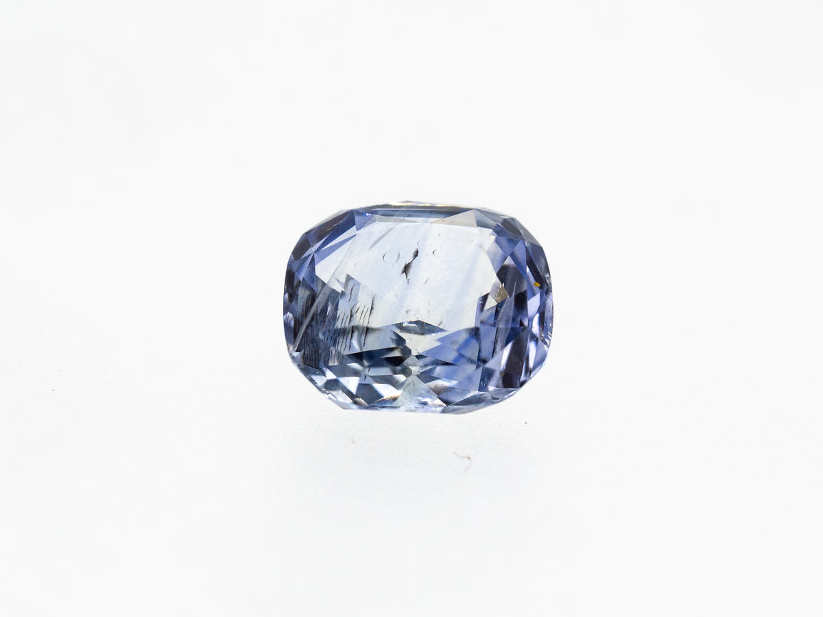 4ct cushion cut light blue sapphire
