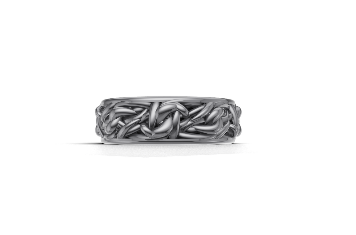 Nocturne mens wedding ring