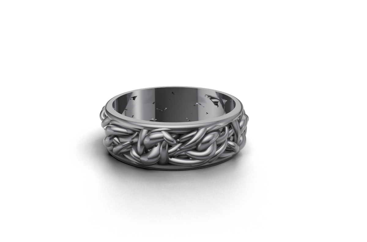 Nocturne mens wedding ring