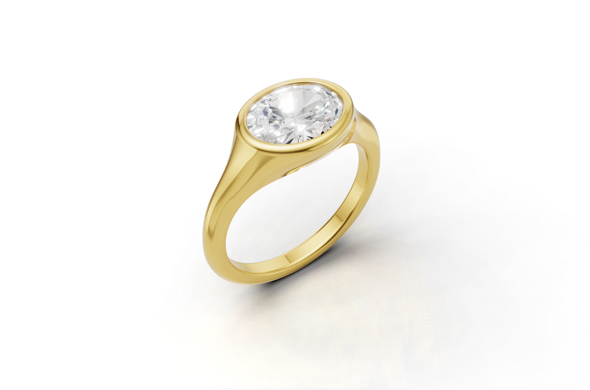 Heavy 2ct Lab Grown diamond engagement ring