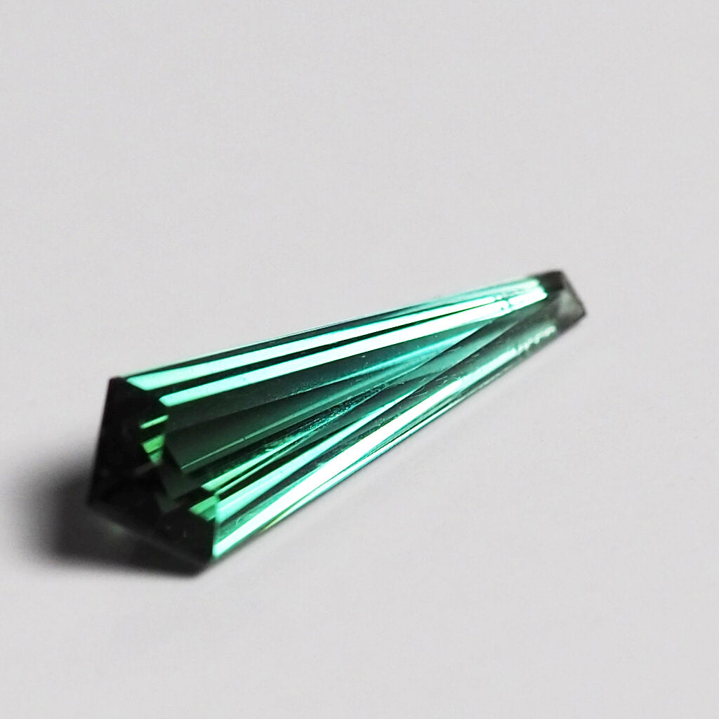 Blue green shield cut Tourmaline from Namibia