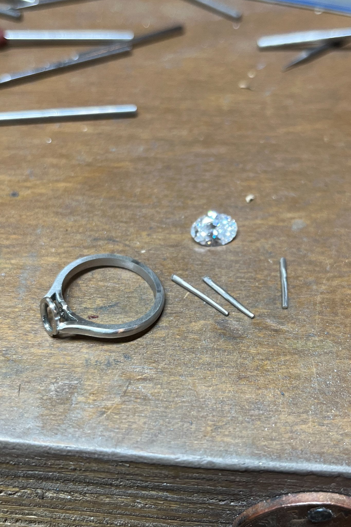 Making a 1.5ct Oval Diamond Engagement Ring