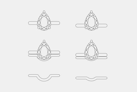 Wedding Bands For Pear Engagement Rings