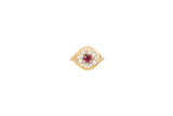 Whispered lore - Ruby heart ring