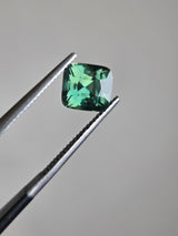 2.05ct Cushion cut green/teal sapphire