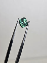 2.05ct Cushion cut green/teal sapphire