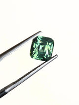2.05ct Cushion cut green/teal sapphire