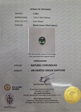 2.28ct Oval Green Sapphire