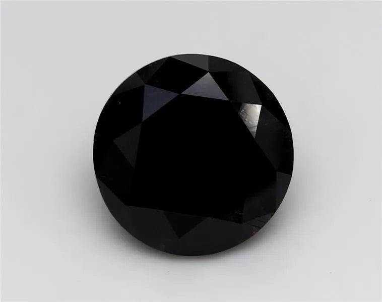 3.84ct Round Natural Diamond (Colour Fancy Black, Clarity VVS2, Cut EX, GIA Certified)