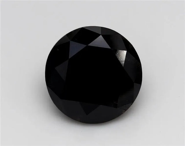 3.84ct Round Natural Diamond (Colour Fancy Black, Clarity VVS2, Cut EX, GIA Certified)