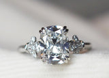 3.00ct Cushion Lab grown diamond engagement ring