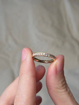 Millgrain eternity ring