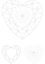 Heart cut Tsavorite garnet