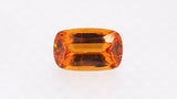 3.00ct Rectangular cushion cut orange garnet