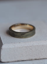 9ct gold rough finish heavy weight 4mm mens wedding ring