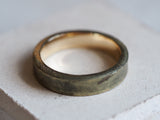 9ct gold rough finish heavy weight 4mm mens wedding ring