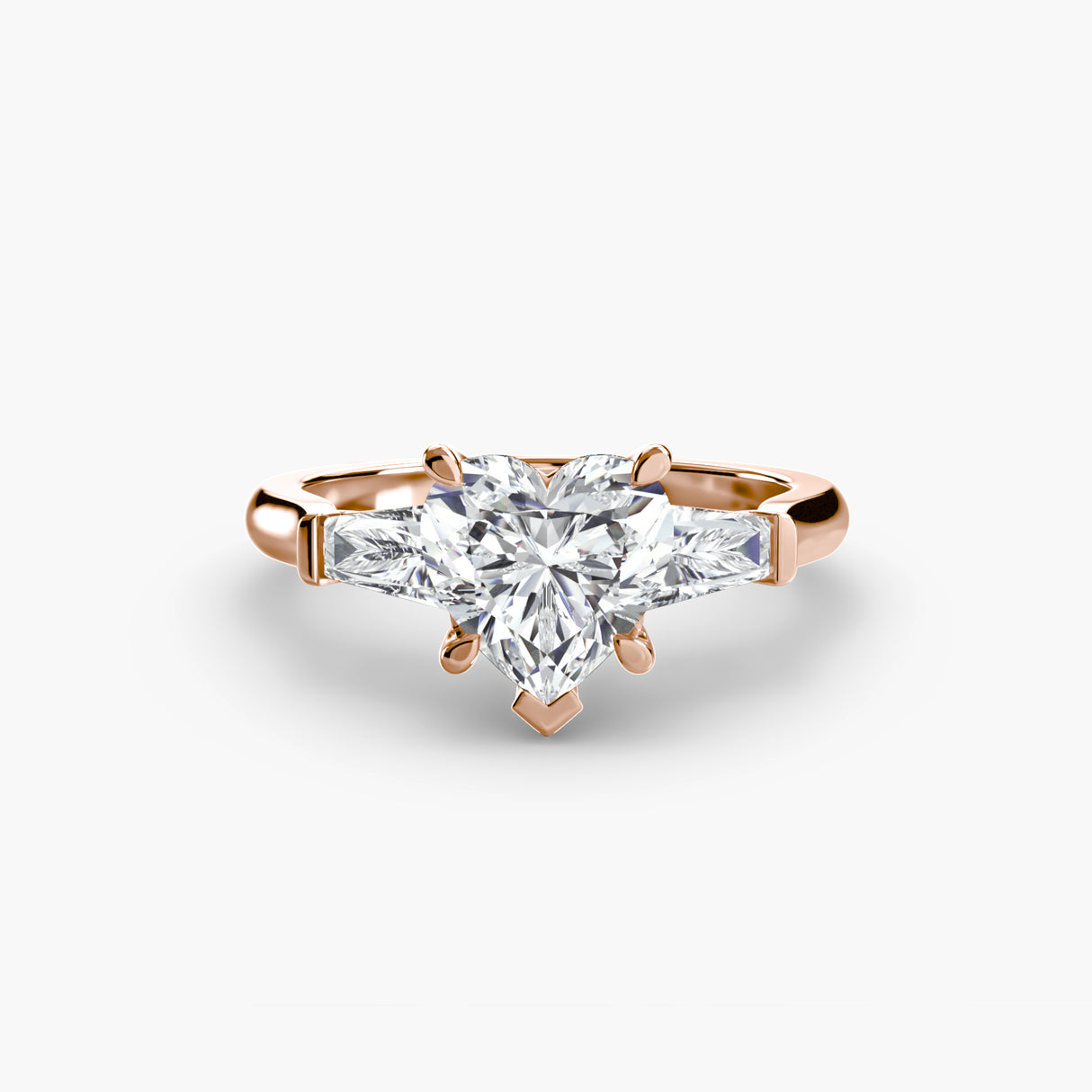 Three-Stone Ring (Baguette Side Stones)
