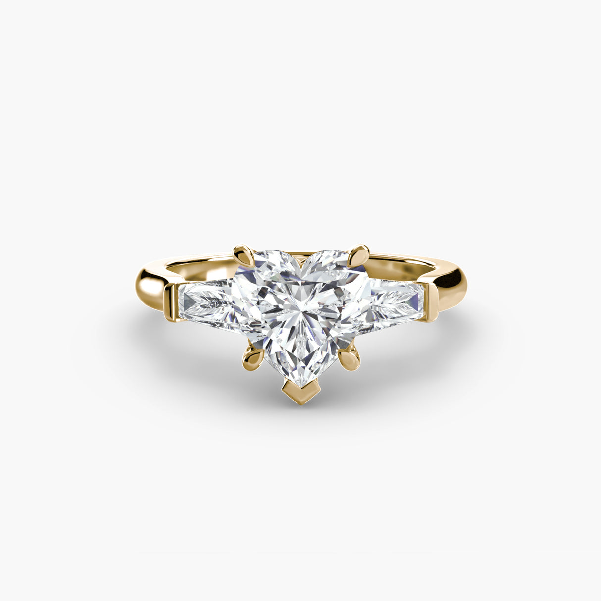 Three-Stone Ring (Baguette Side Stones)