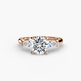 Three-Stone Ring (Baguette Side Stones)