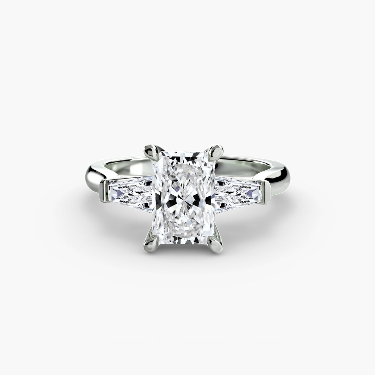 Three-Stone Ring (Baguette Side Stones) 2