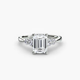 Solitaire with Shoulder Accents 2