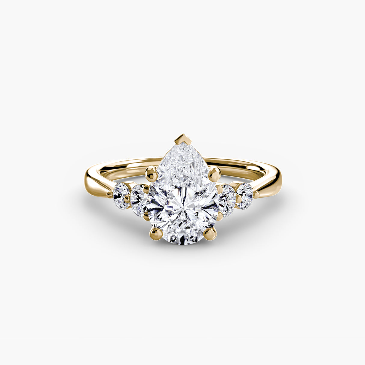 Solitaire with Shoulder Accents 2