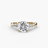 Solitaire with Shoulder Accents 2