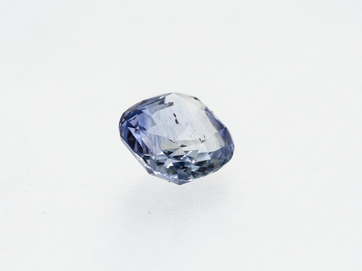4ct cushion cut light blue sapphire