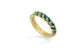 18ct Yellow Gold Tourmaline Eternity Ring