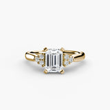 Solitaire with Cluster Shoulders 2