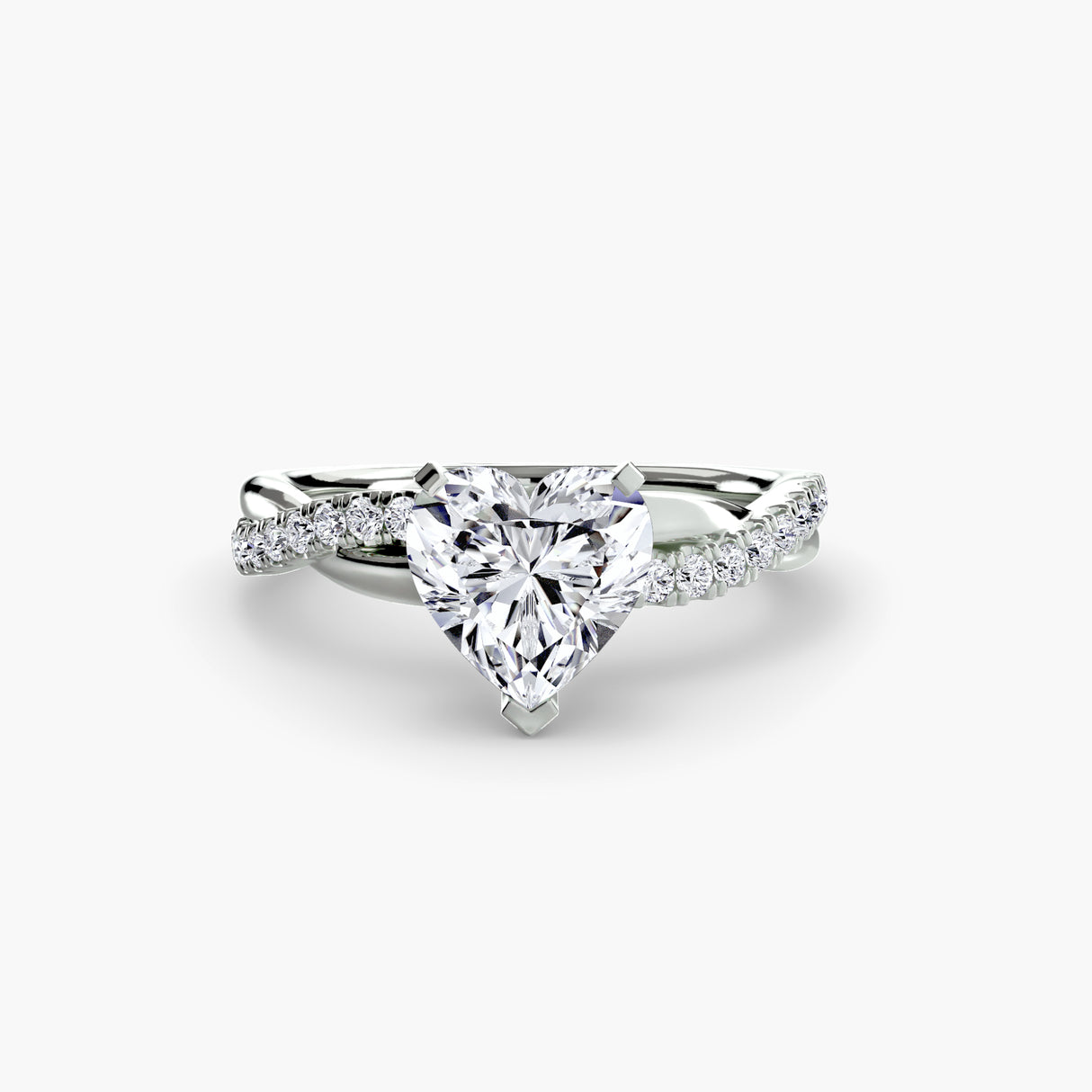 The Emerald Twist Pavé Ring