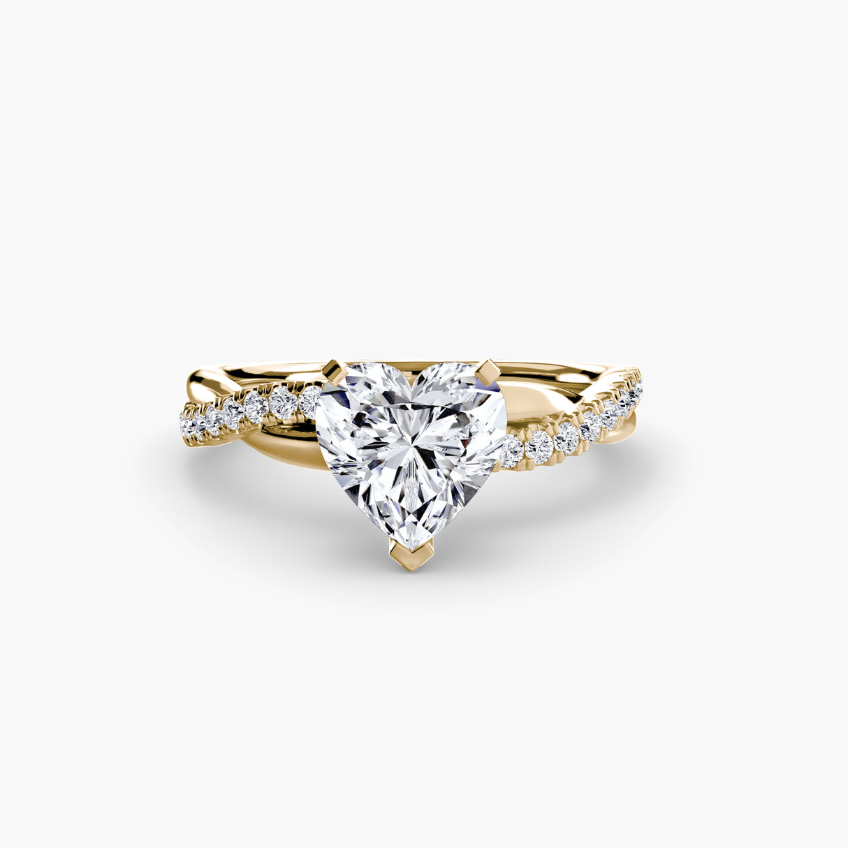 The Emerald Twist Pavé Ring