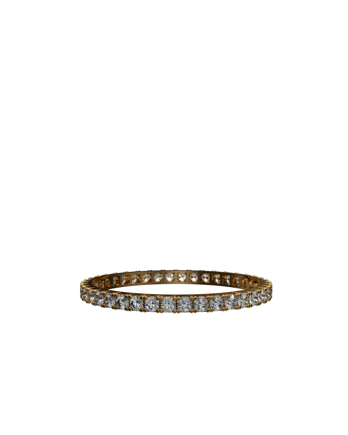 0.60ct fishtail Fairtrade gold eternity ring