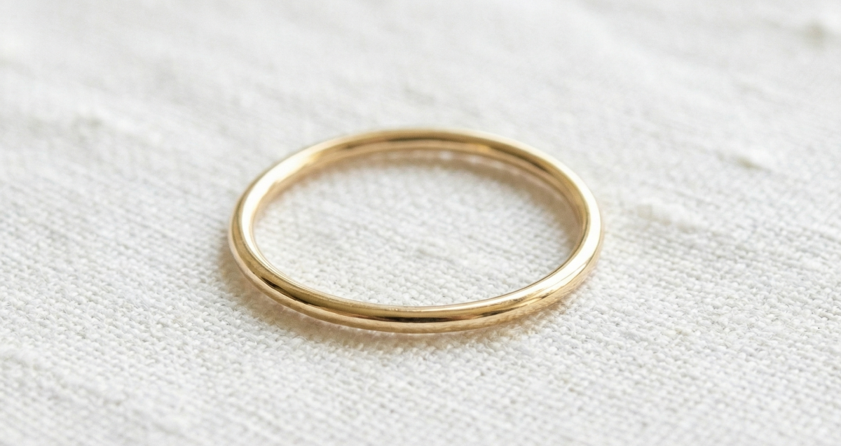2mm round gold wedding ring