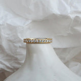 Millgrain eternity ring