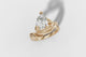 Fluere pear cut engagement ring