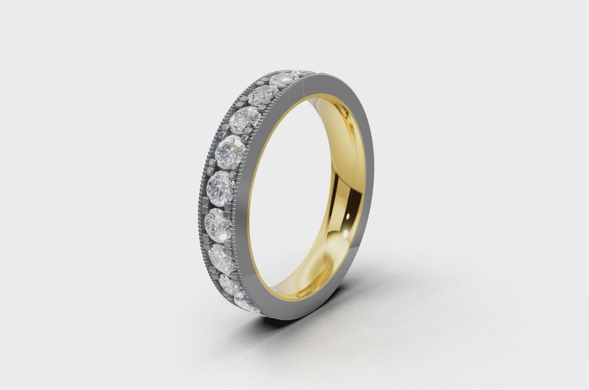 4mm round diamond full eternity ring