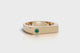 Emerald set rectangular ring