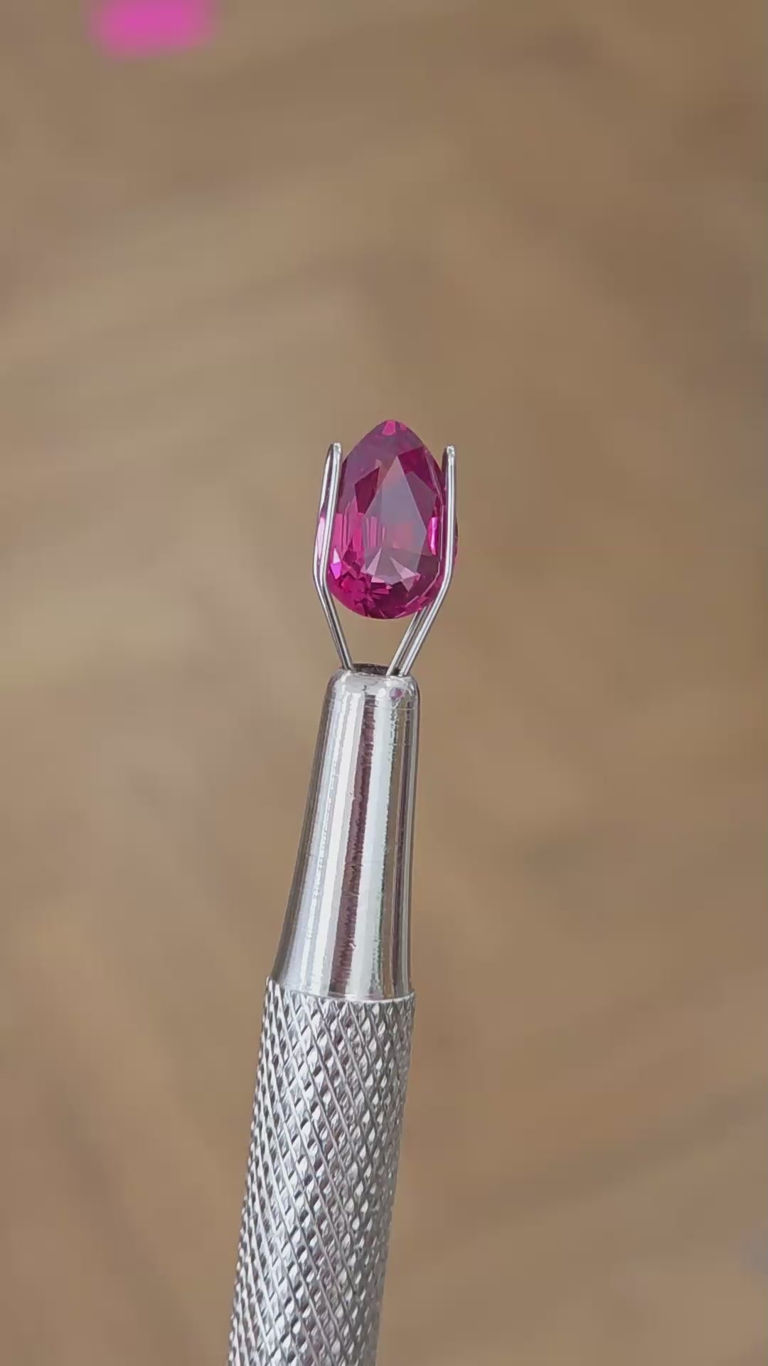1.59ct Pear shape red Spinel