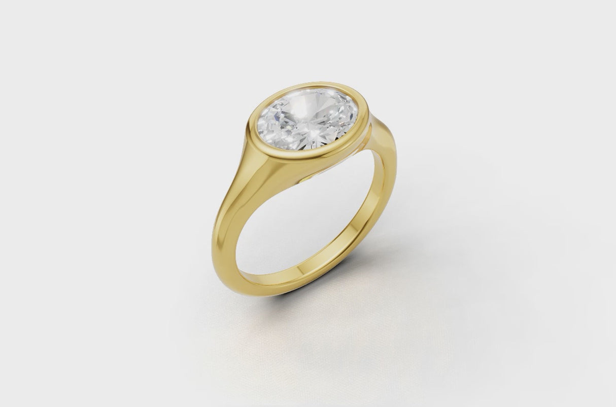 Heavy 2ct Lab Grown diamond engagement ring