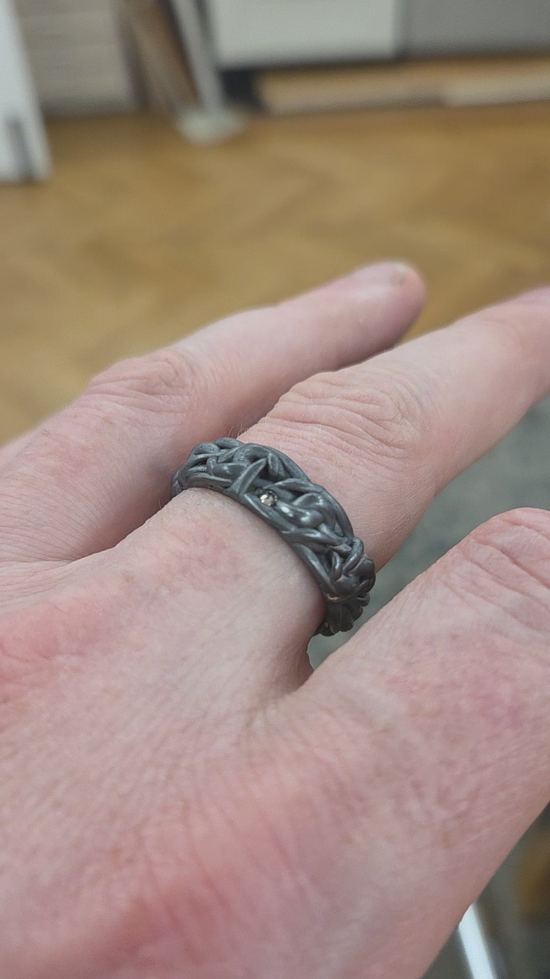 Nocturne mens wedding ring