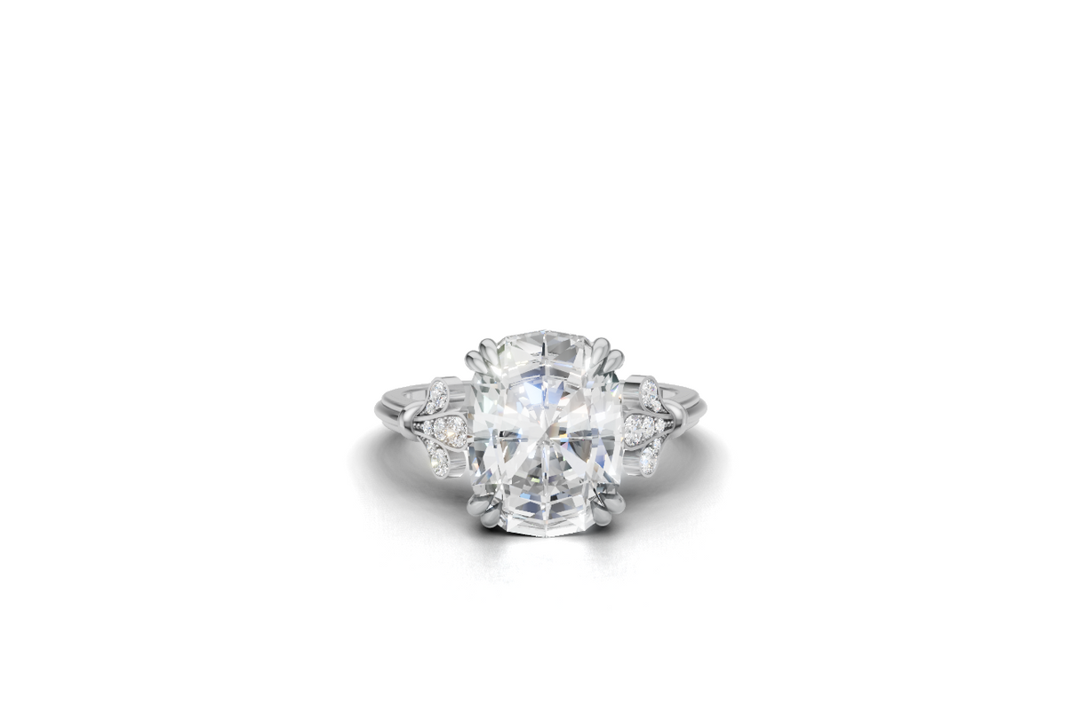 3.00ct Cushion Lab grown diamond engagement ring