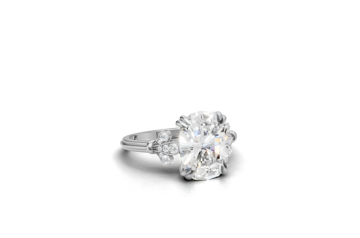 3.00ct Cushion Lab grown diamond engagement ring