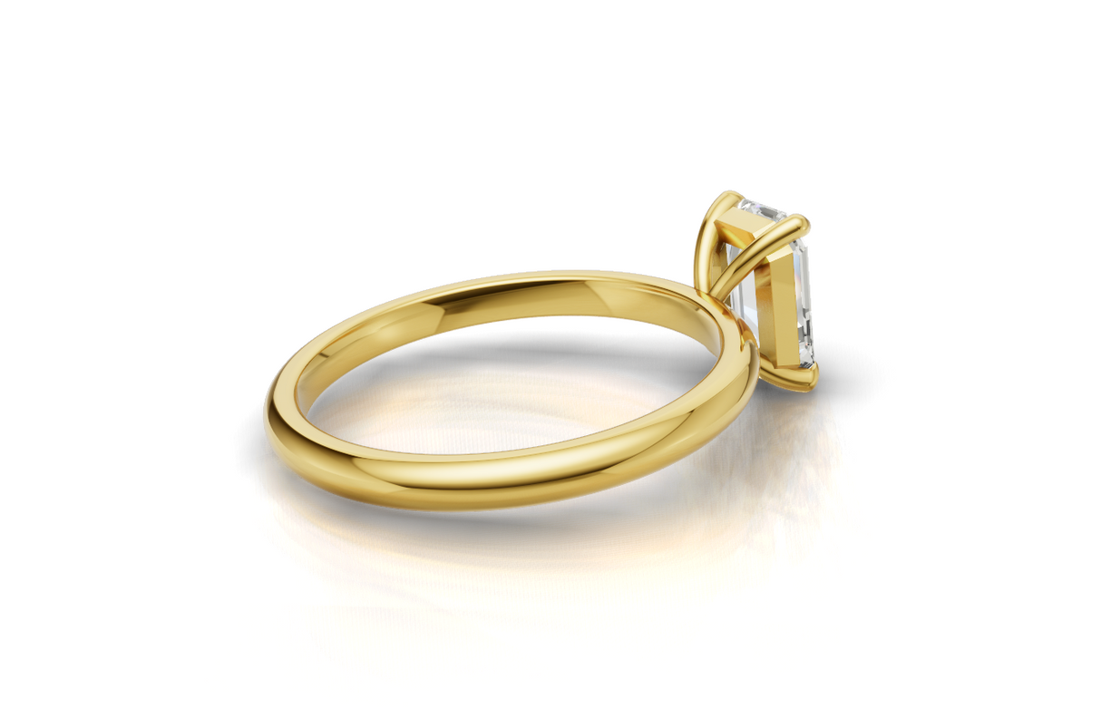 1.4ct LG Diamond emerald cut engagement ring