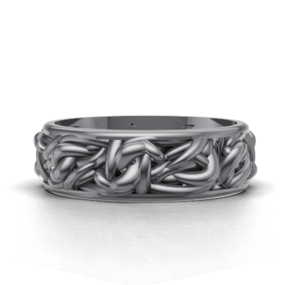 Nocturne mens wedding ring