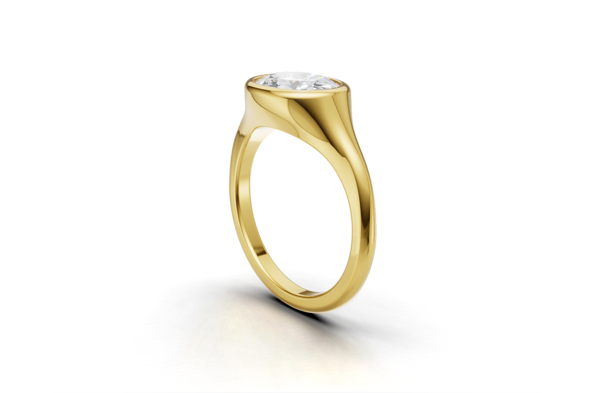 Heavy 2ct Lab Grown diamond engagement ring